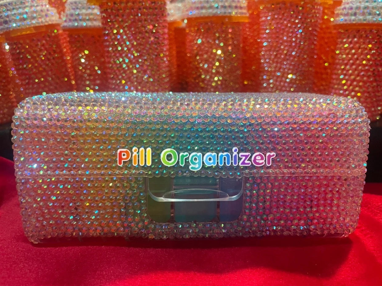 Pill Organizer Bedazzled